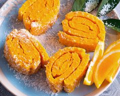 Torta de laranja, cenoura e coco