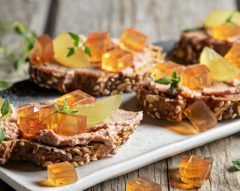 Gelatinas de Moscatel com foie gras