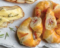 Mini-croissants com queijo Roquefort