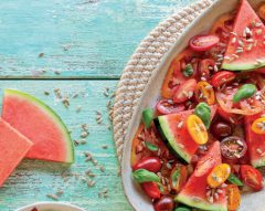 Salada de tomate com melancia