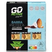 Barra Proteica de Coco e Amêndoa Go Active 3×35 g