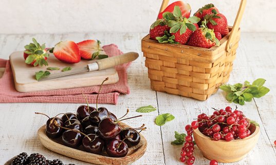 Frutos vermelhos: uma família doce e nutritiva