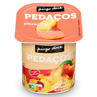 Iogurte Pedaços de Pêssego Pingo Doce 125 g