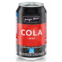 Refrigerante com Gás Cola Zero Lata Pingo Doce 33 cl