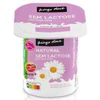 Iogurte Natural sem Lactose Pingo Doce 120 g