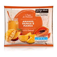 Preparado para Smoothie Congelado com Ananás, Papaia e Manga Pingo Doce 450 g