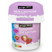 Iogurte Magro Morango sem Lactose Pingo Doce 120 g