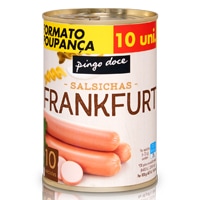 Salsichas Frankfurt em Lata Pingo Doce 10Un.