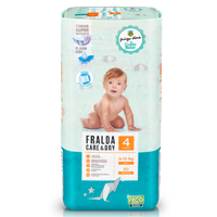 Fraldas Care & Dry T4 9-15kg Pingo Doce Cuida Bebé 50 un
