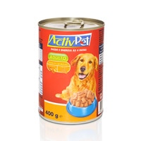 Comida Húmida para Cão Galinha e Cereais ActivPet 400 g