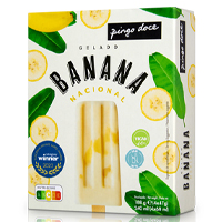 Gelados Stick de Banana Nacional Pingo Doce 4×60 ml