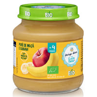 Boião de Fruta Maçã e Banana +4 meses Bio Pingo Doce Cuida Bebe 125 g