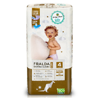 Fraldas Extra Care & Dry T4 9-15kg Pingo Doce Cuida Bebé 46 un