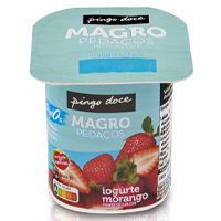 Iogurte Magro Pedaços de Morango Pingo Doce 125 g