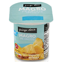 Iogurte Magro Pedaços de Ananás Pingo Doce 125 g