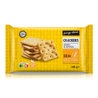 Bolachas Crackers sem Glúten Pingo Doce 200 g
