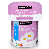Iogurte Magro Natural sem Lactose Pingo Doce 125 g