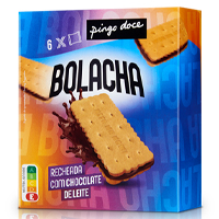 Bolachas Recheadas com Chocolate de Leite Pingo Doce