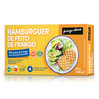 Hambúrgueres de Peito de Frango Pingo Doce 4×80 g